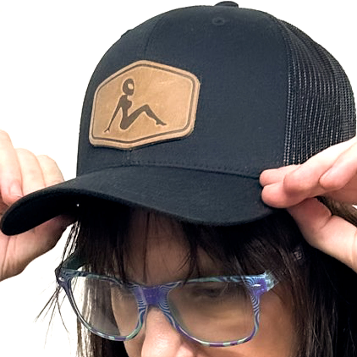 Black Haulin' Aliens Space Trucker Hat