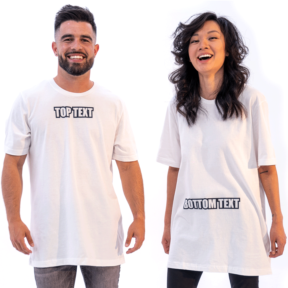 Bottom Text T-Shirt