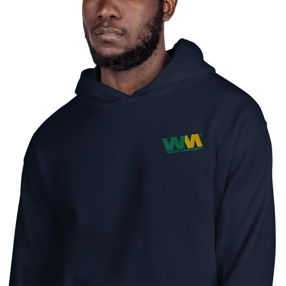 Wasted Management Embroidered Unisex Hoodie
