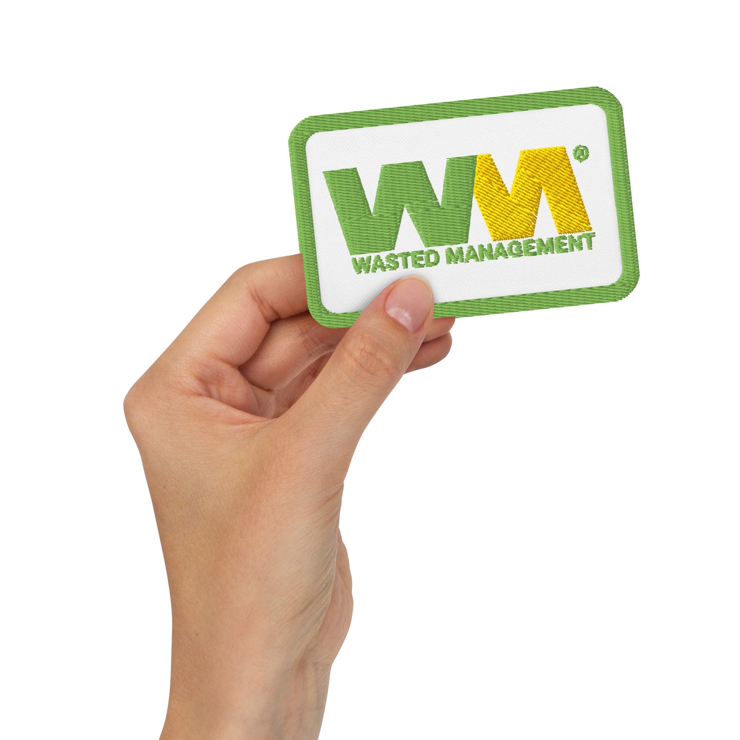 Wasted Management Embroidered Patch