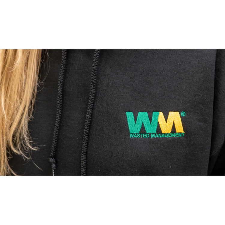 Wasted Management Embroidered Unisex Hoodie