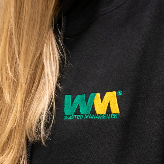 Wasted Management Embroidered Unisex Hoodie
