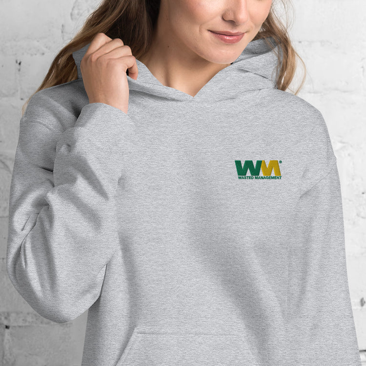 Wasted Management Embroidered Unisex Hoodie